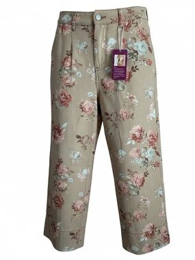 Women’s Floral Wide Leg Pants Cottagecore Rose Print